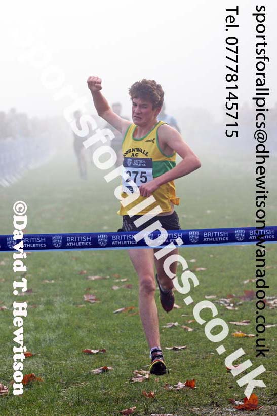 Boys under-15s, European Cross Country Trials, Sefton Park, Liverpool. Photo: David T. Hewitson/Sports for All Pics